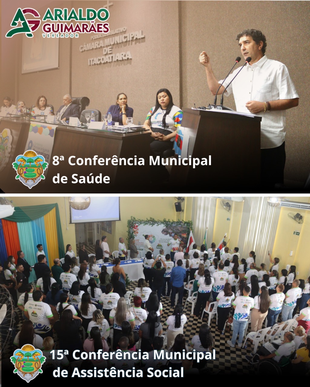 8ª Conferência Municipal de Saúde e 15ª Conferência Municipal de Assistência Social