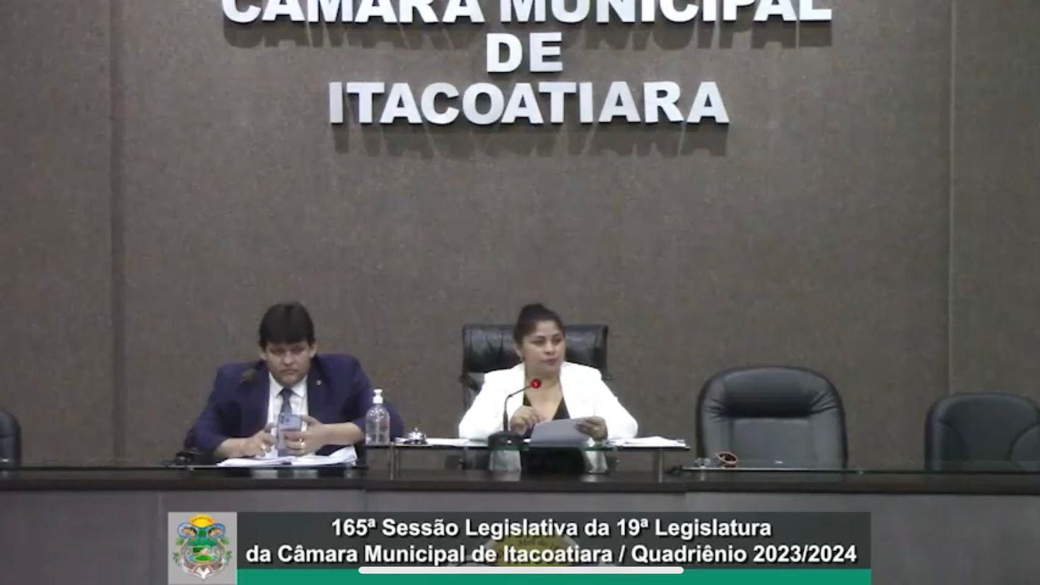 Resumo da 165ª Sessão Legislativa da 19ª Legislatura da Câmara Municipal de Itacoatiara / Quadriênio 2023/2024 
