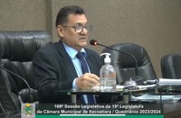 Resumo da 168ª Sessão Legislativa da 19ª Legislatura da Câmara Municipal de Itacoatiara / Quadriênio 2023/2024 