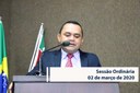 RESUMO DA SESSÃO ORDINÁRIA DO DIA 02 DE MARÇO DE 2020