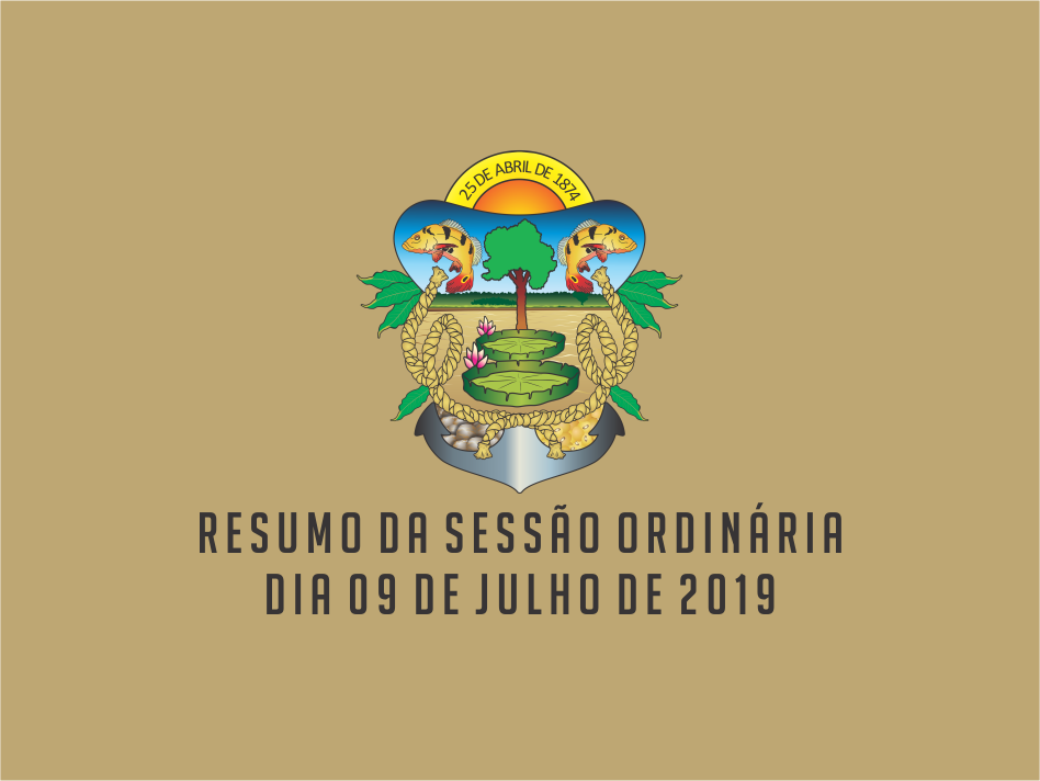 RESUMO DA SESSÃO ORDINÁRIA DO DIA 09 DE JULHO DE 2019