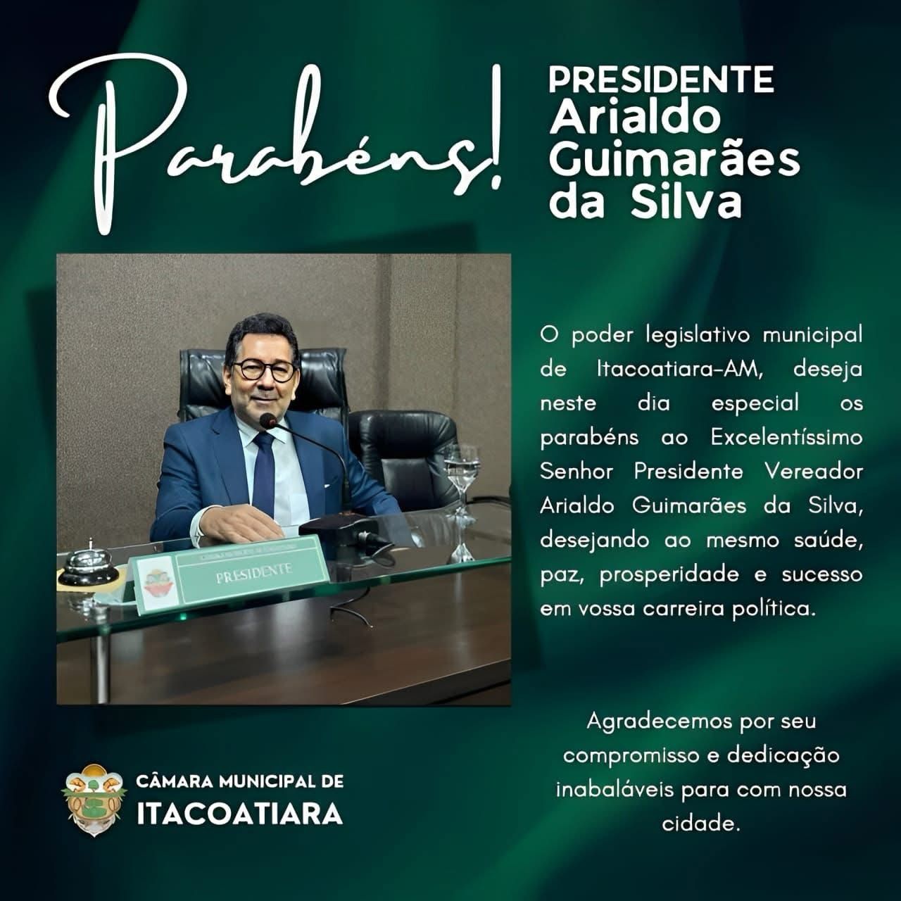 Vereador Presidente da Câmara Municipal